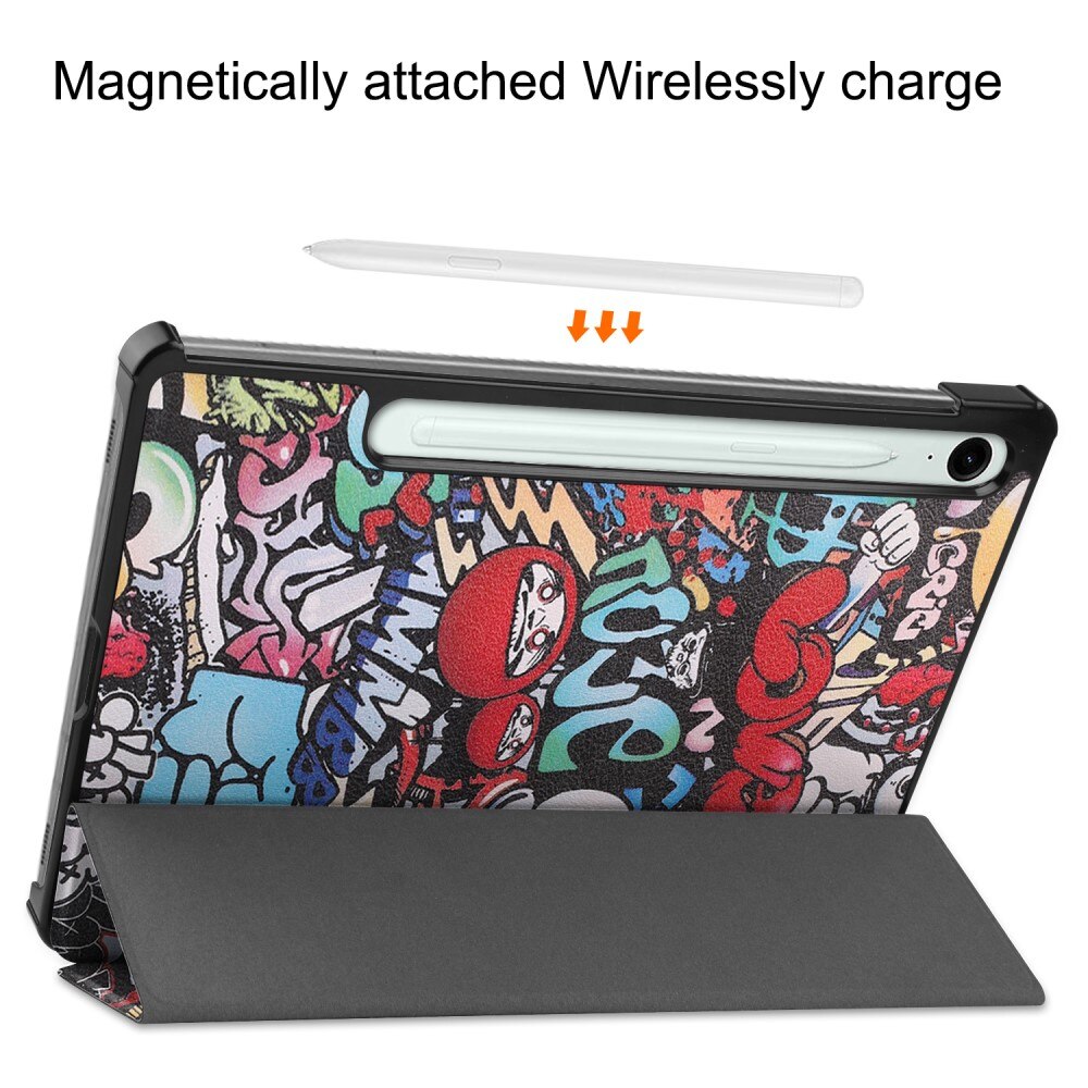 Fodral Tri-fold Samsung Galaxy Tab S10 FE Graffiti