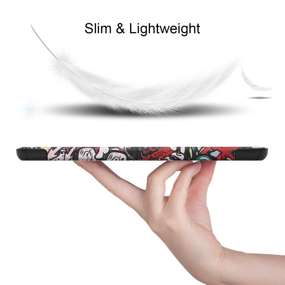 Fodral Tri-fold Samsung Galaxy Tab S9 FE Plus Flerfärgad/mönster