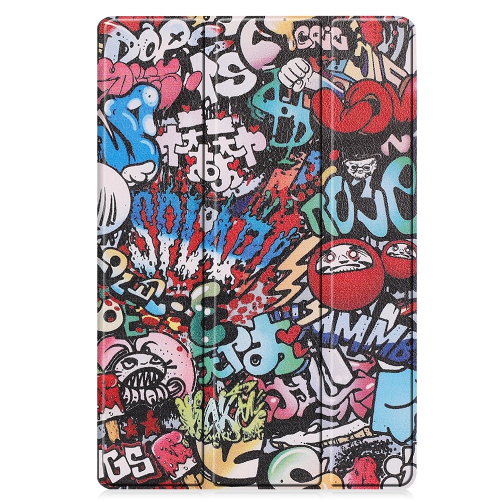 Fodral Tri-fold Samsung Galaxy Tab S9 FE Plus - Graffiti
