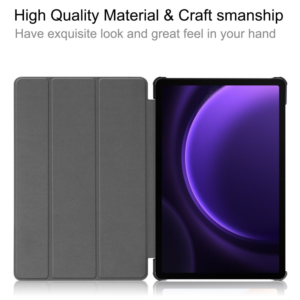 Fodral Tri-fold Samsung Galaxy Tab S9 FE Plus Svart