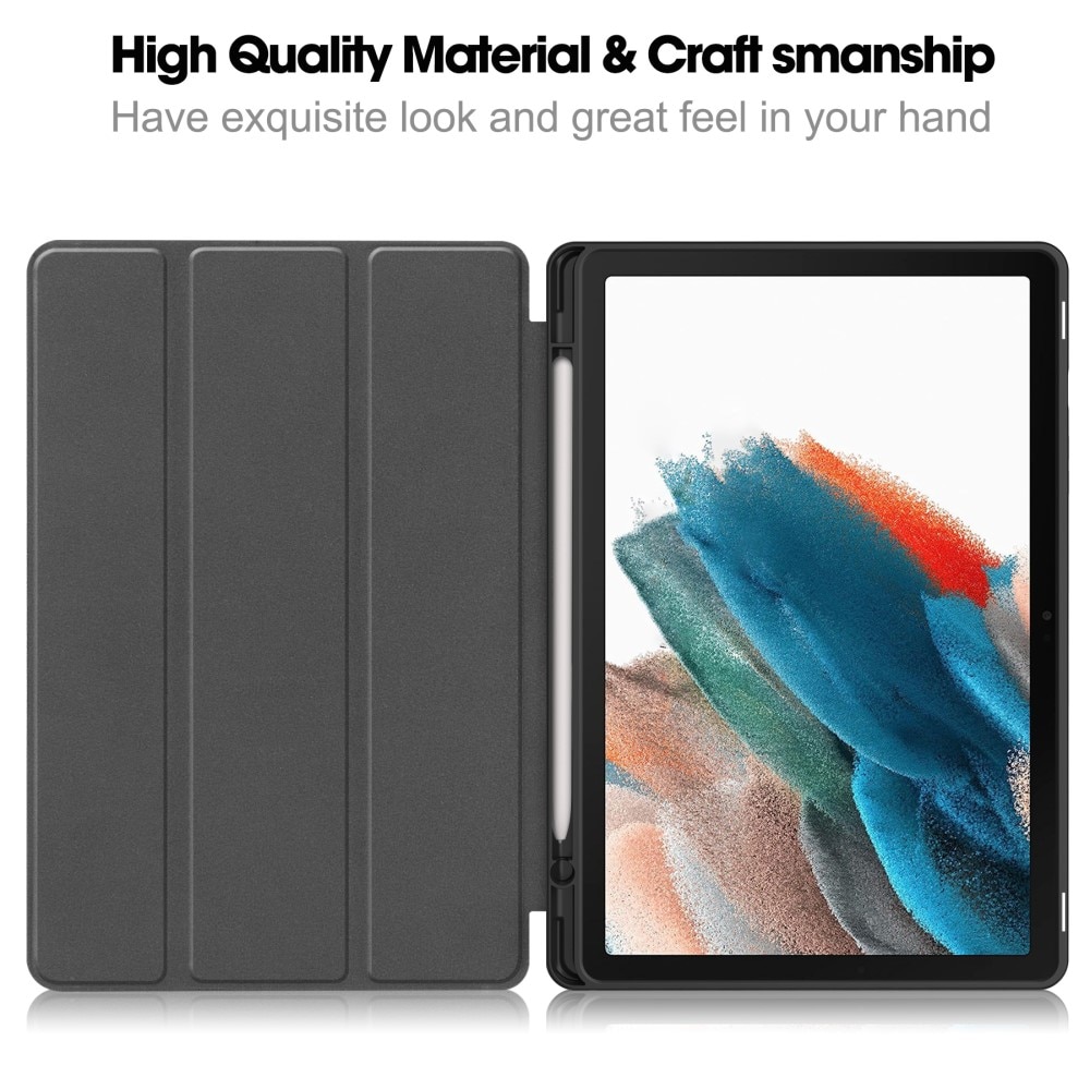 Samsung Galaxy Tab A9 Plus Fodral Tri-fold med Pencil-hållare Svart