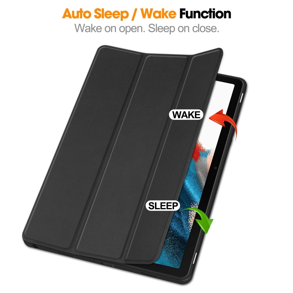 Samsung Galaxy Tab A9 Plus Fodral Tri-fold med Pencil-hållare Svart