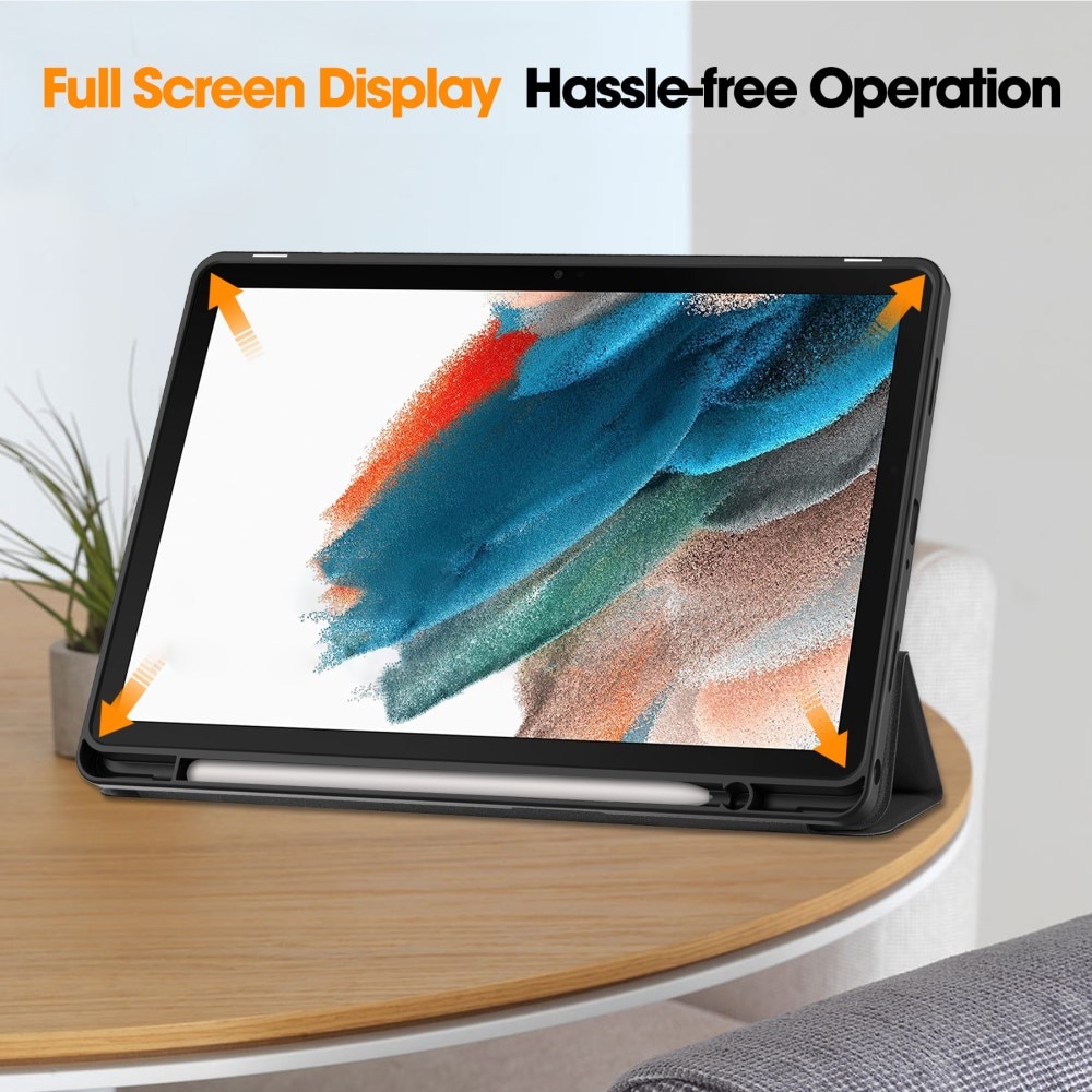 Samsung Galaxy Tab A9 Plus Fodral Tri-fold med Pencil-hållare Svart