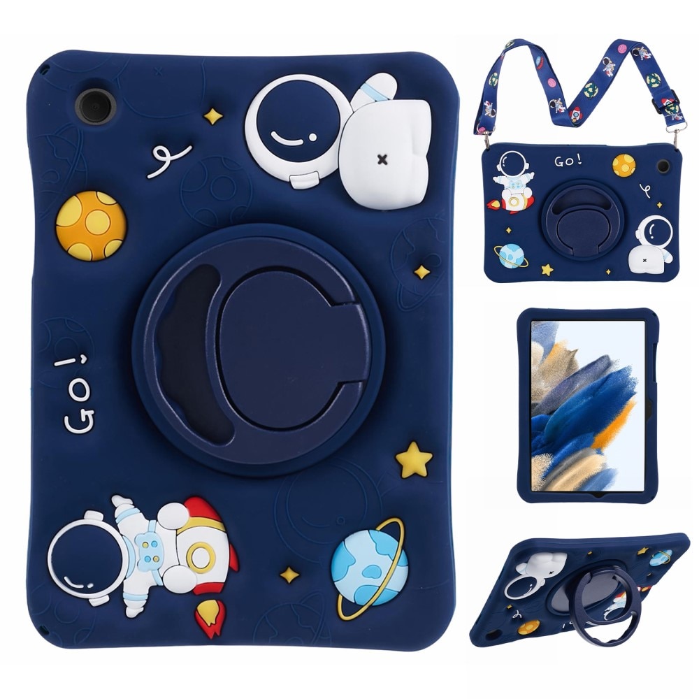 Skal Astronaut med ställ och axelrem Samsung Galaxy Tab A8 blå
