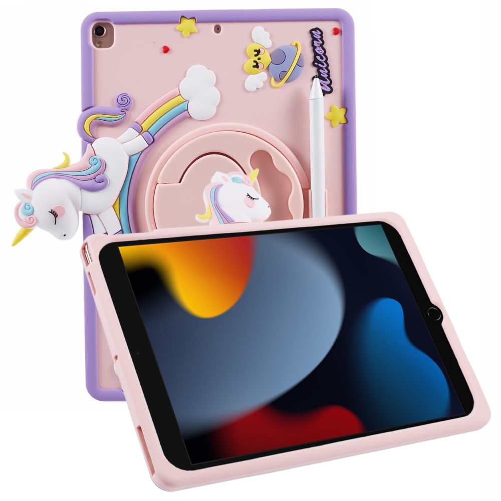 Skal Enhörning med ställ iPad 10.2 7th Gen (2019) rosa