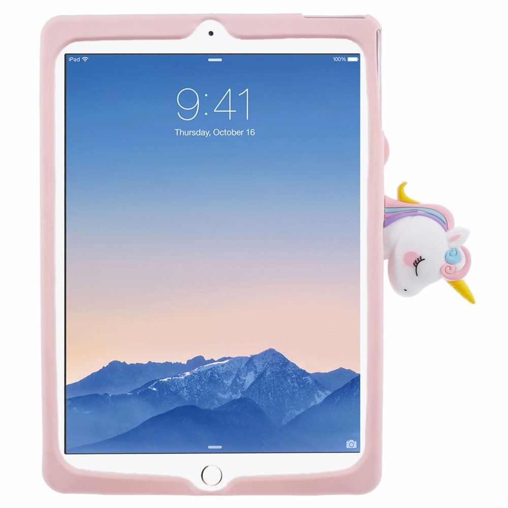 Skal Enhörning med ställ iPad 9.7 5th Gen (2017) rosa