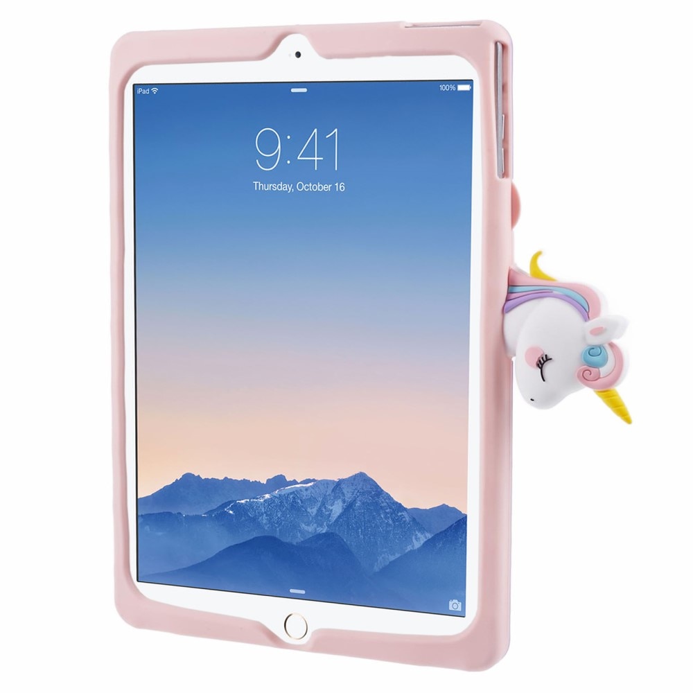 Skal Enhörning med ställ iPad 9.7 5th Gen (2017) rosa