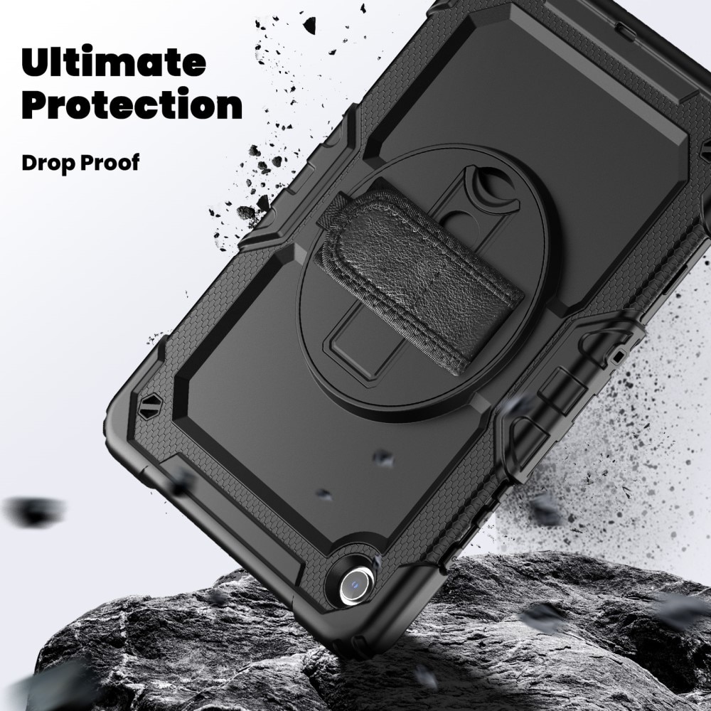 Stöttåligt Full Protection Hybridskal med axelrem Samsung Galaxy Tab A9 Plus svart