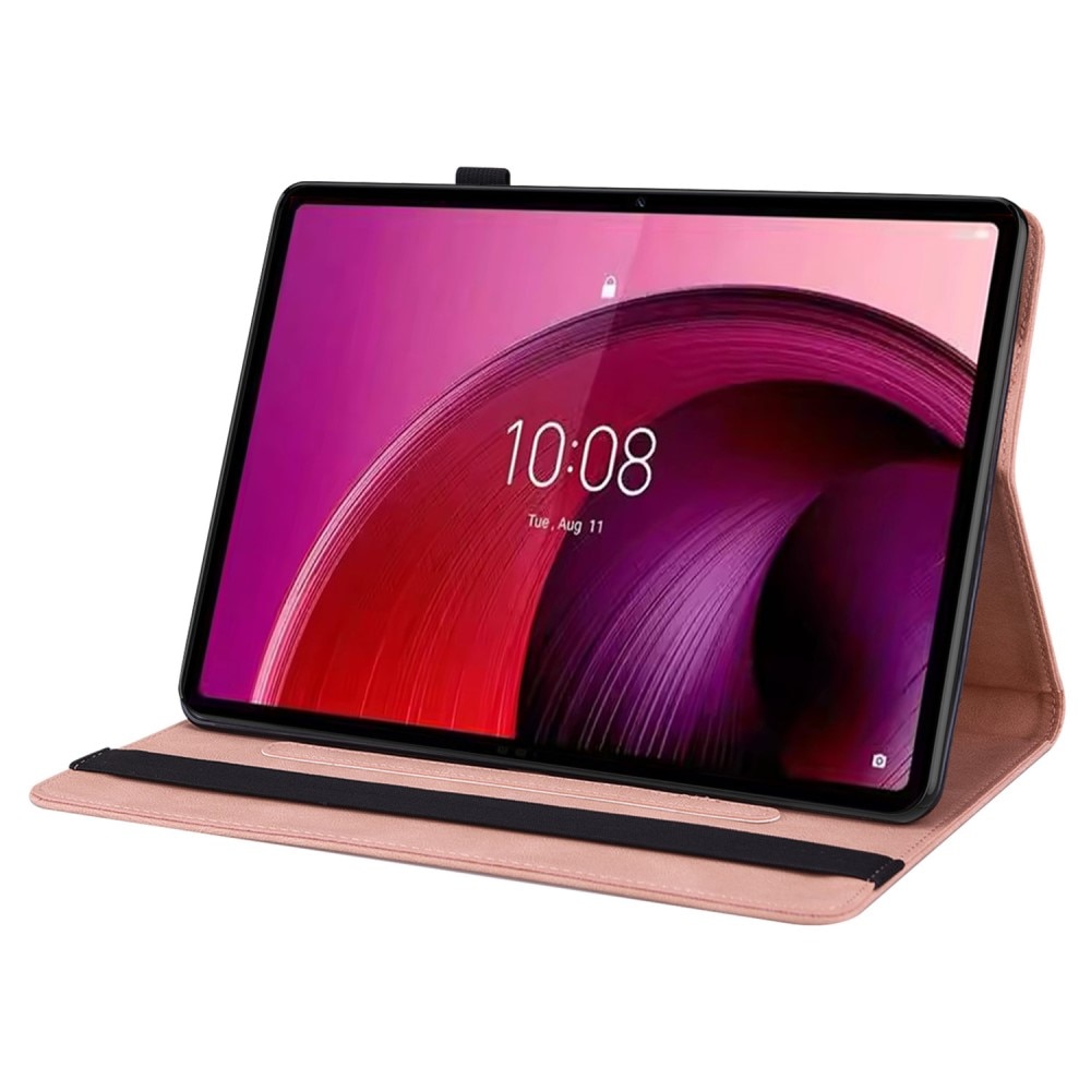 Läderfodral Fjärilar Lenovo Tab M11 rosa