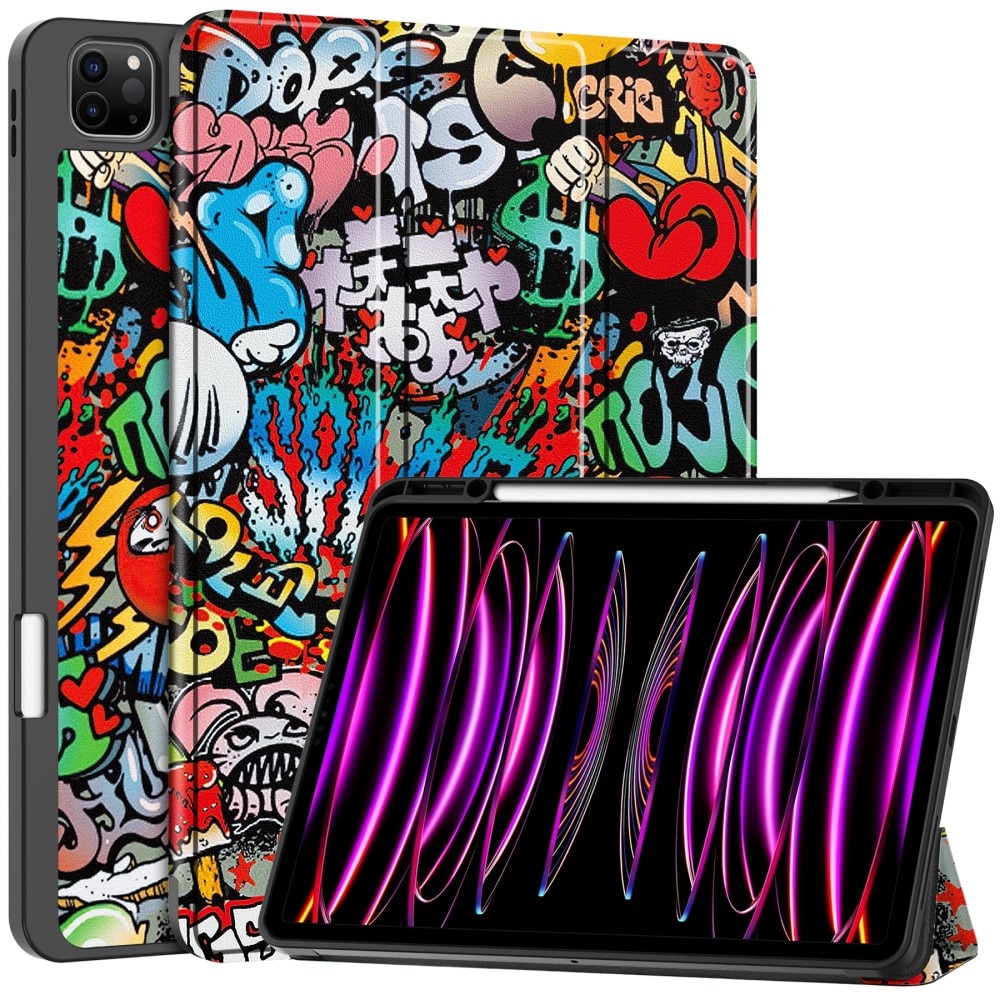 iPad Air 13 (2024) Fodral Tri-fold - Graffiti