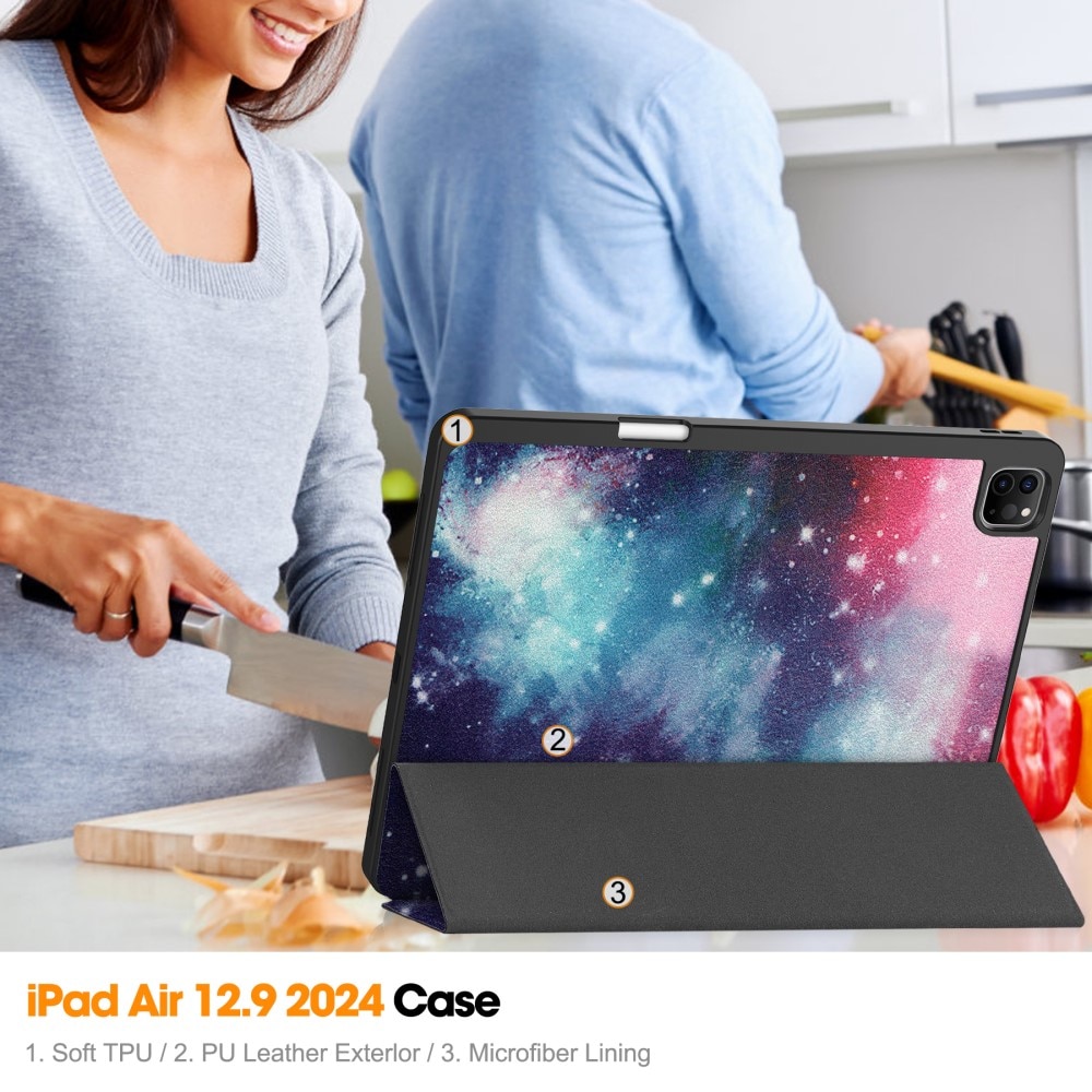 iPad Air 13 (2024) Fodral Tri-fold rymd