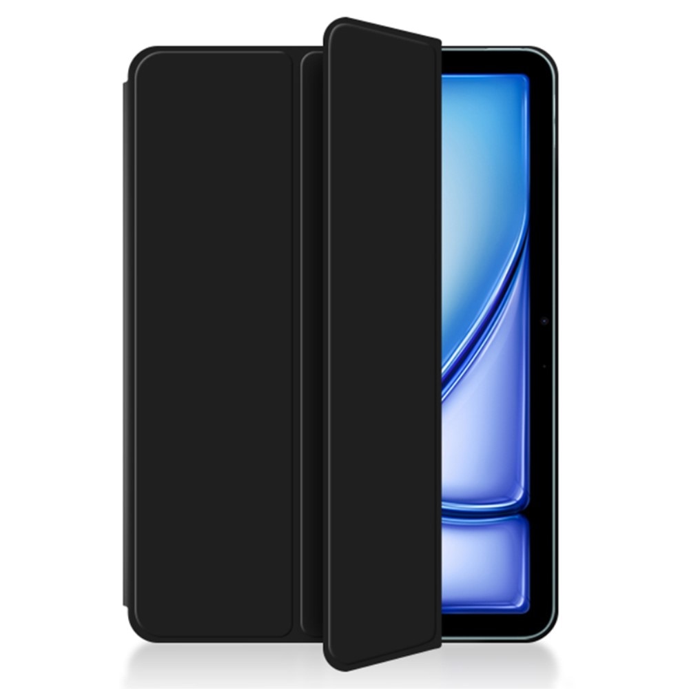 iPad Air 11 6th Gen (2024) Fodral Tri-fold Magnetic svart