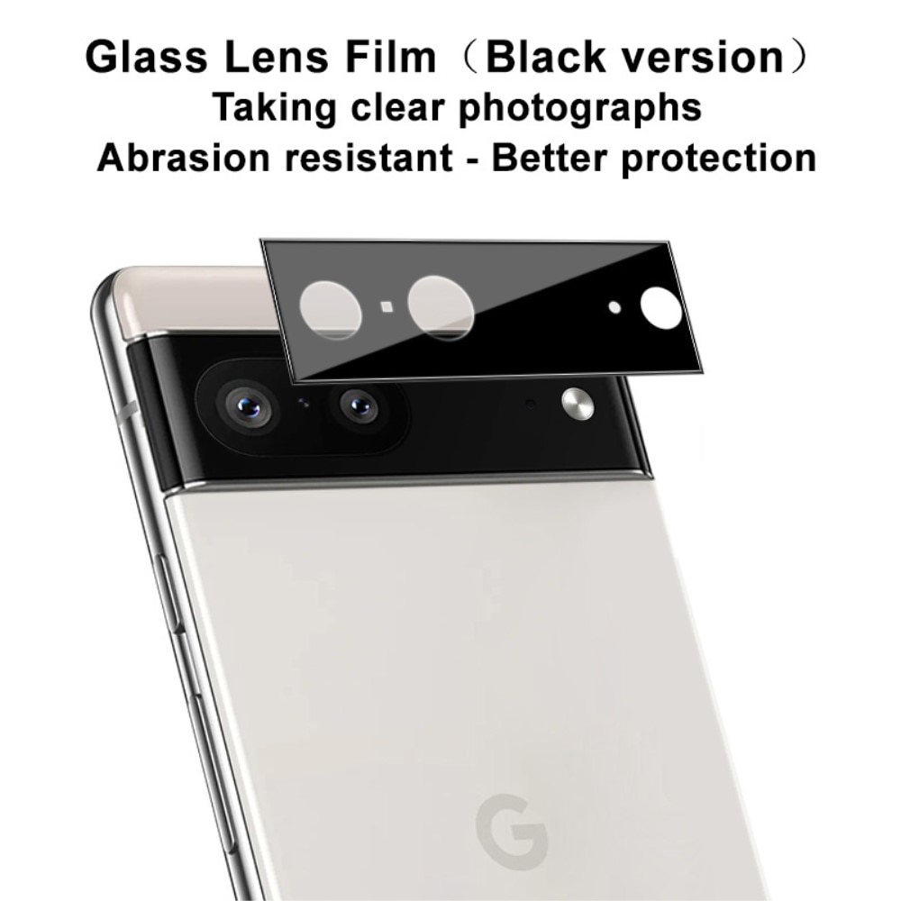 Härdat Glas 0.2mm Linsskydd Google Pixel 7 svart