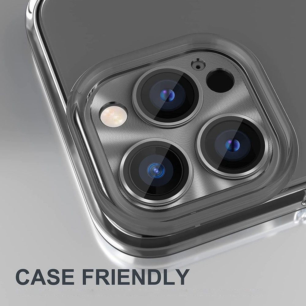 Kameraskydd Aluminium + Härdat Glas iPhone 14 Pro Max lila