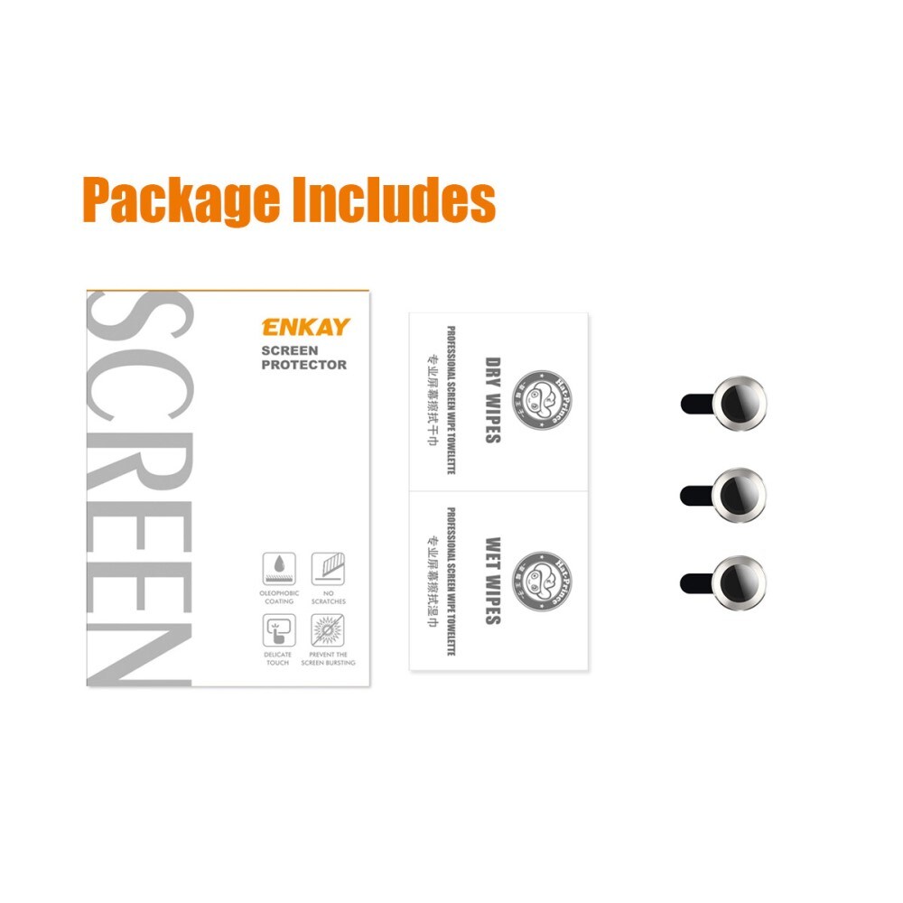 Linsskydd Aluminium + Härdat Glas iPhone 14 Pro Max Guld