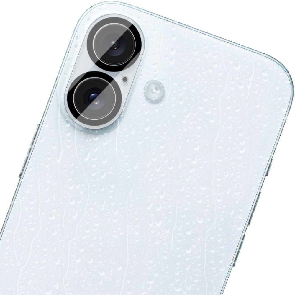 Härdat Glas 0.2mm Linsskydd iPhone 16 Plus Genomskinlig