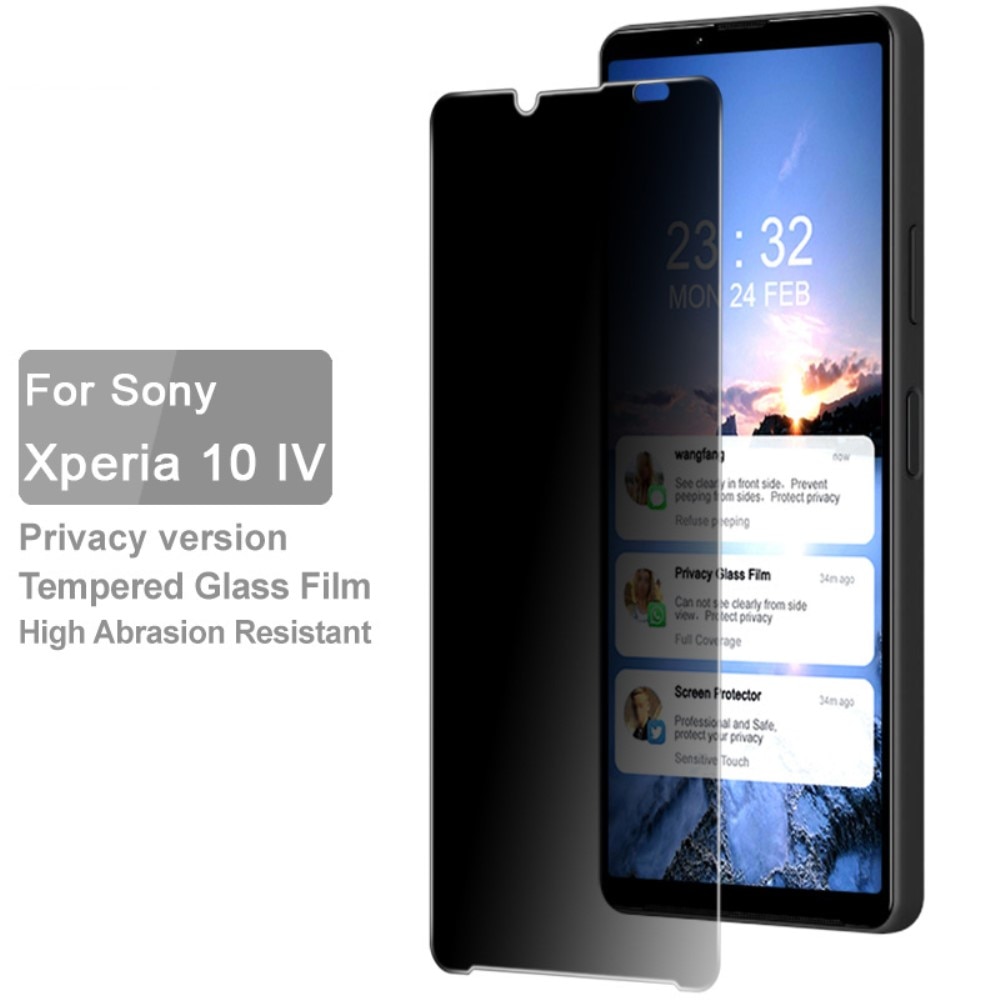 Heltäckande Privacy Skärmskydd Sony Xperia 10 IV