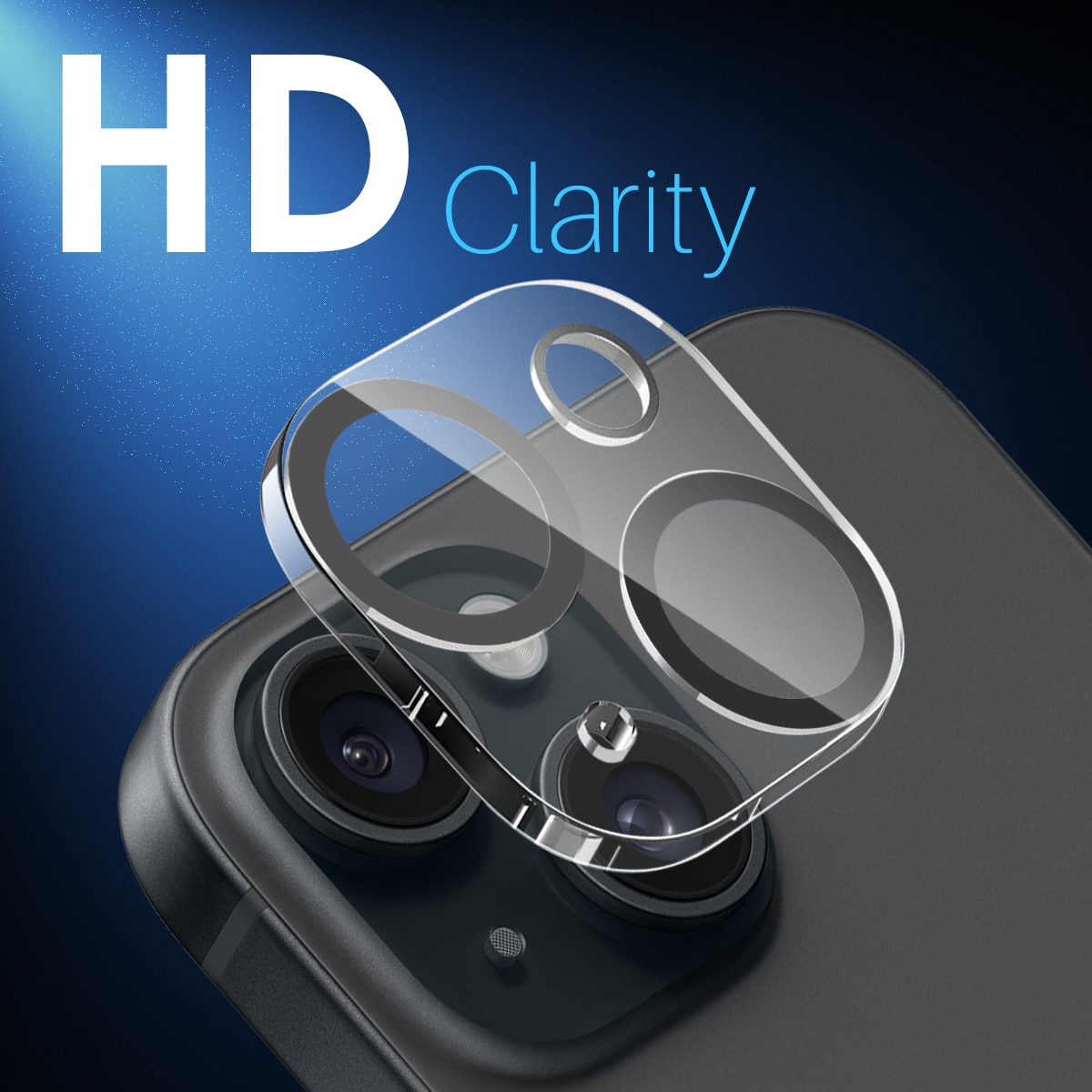 Kameraskydd Härdat Glas iPhone 15 (2-pack)