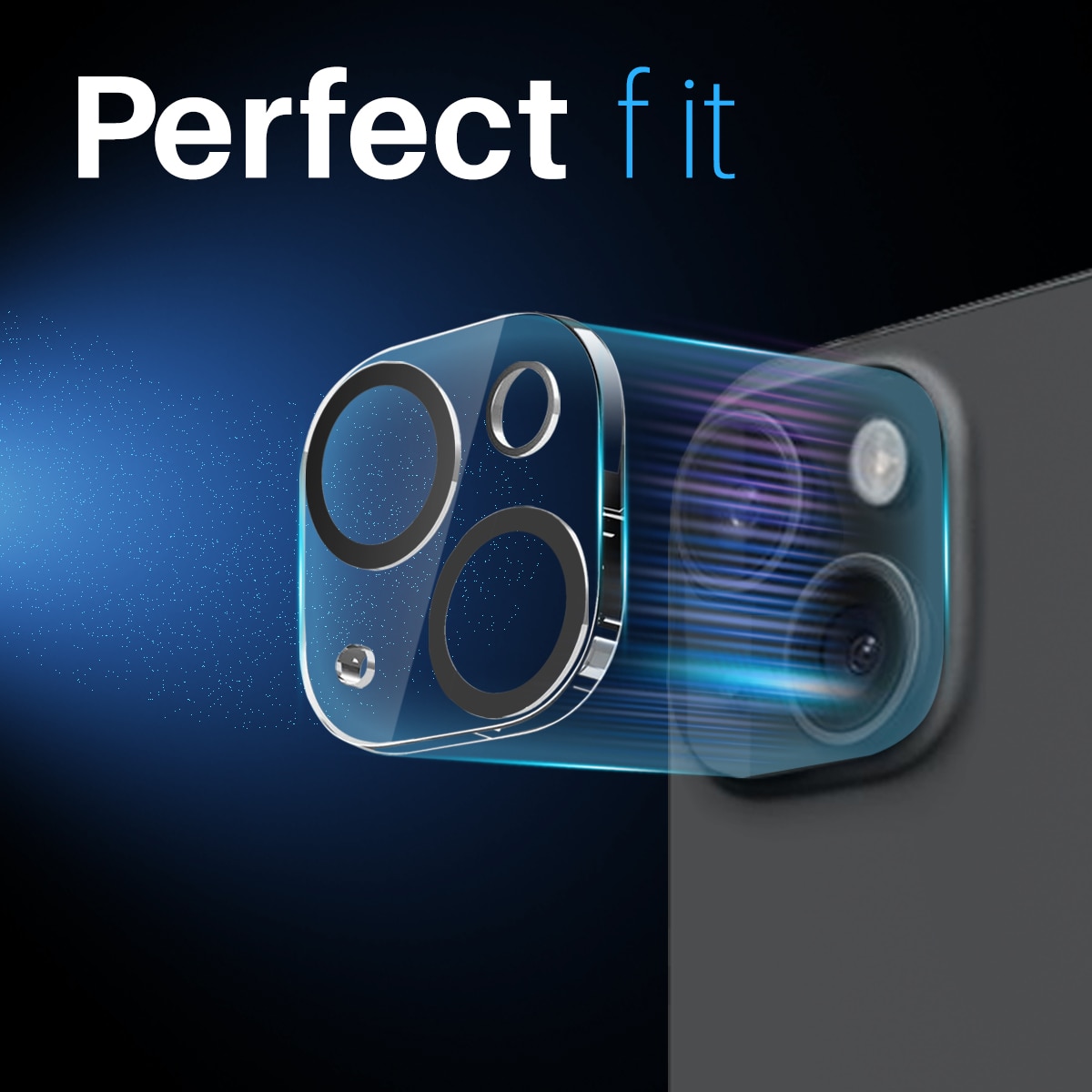 Kameraskydd Härdat Glas iPhone 15 Plus (2-pack)