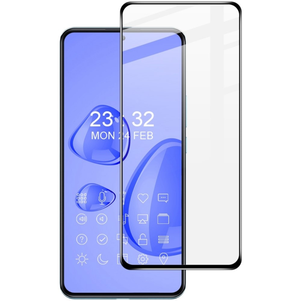 Heltäckande Härdat Glas Skärmskydd Xiaomi 12T/12T Pro svart