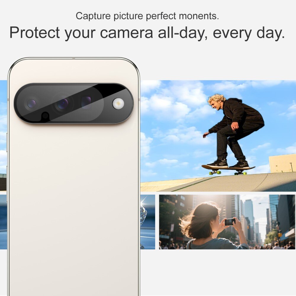 Härdat Glas 0.2mm Linsskydd Google Pixel 10 Svart