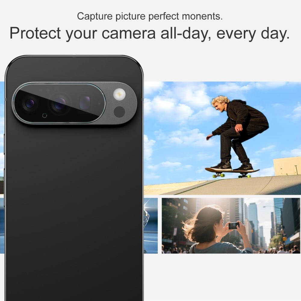 2-pack Härdat Glas Linsskydd Google Pixel 10 Pro Genomskinlig
