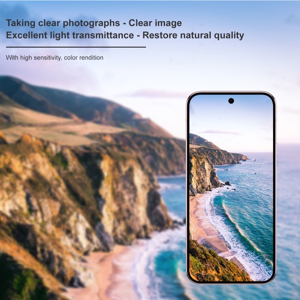 2-pack Härdat Glas Linsskydd Google Pixel 10 Pro Genomskinlig