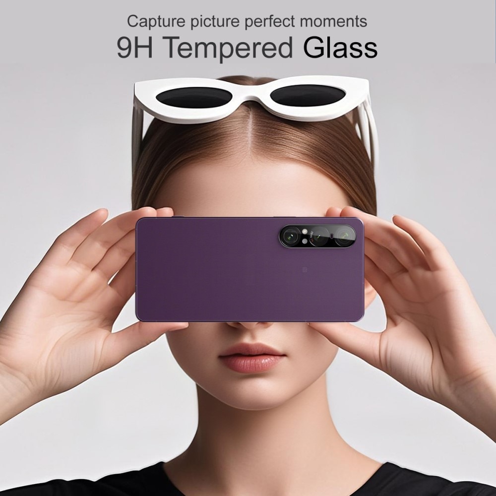 Härdat Glas 0.2mm Linsskydd Sony Xperia 1 VII Svart