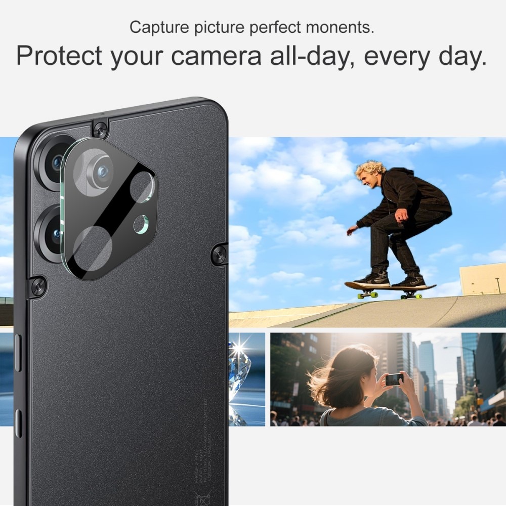 Härdat Glas 0.2mm Linsskydd Nothing CMF Phone 2 Pro Svart