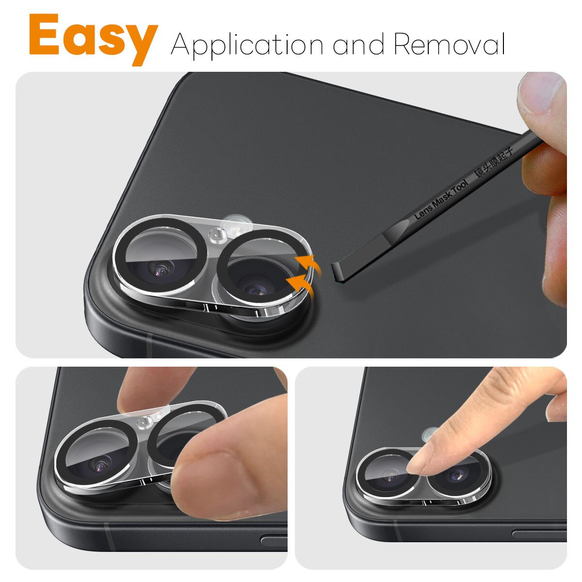 Kameraskydd Härdat Glas iPhone 17 (2-pack)