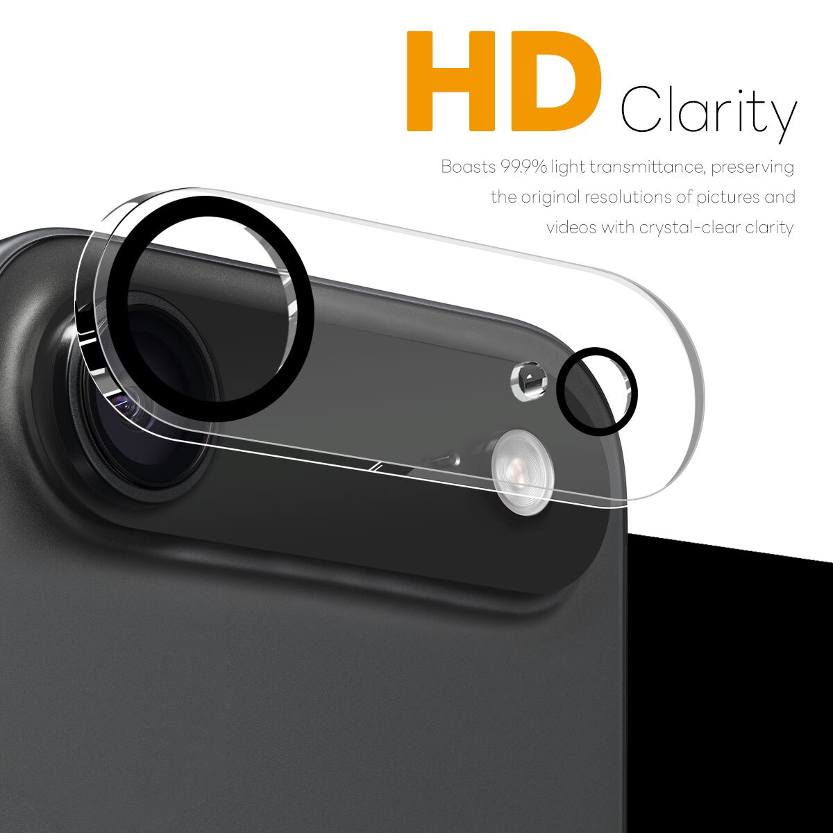 Kameraskydd Härdat Glas iPhone 17 Air (2-pack)