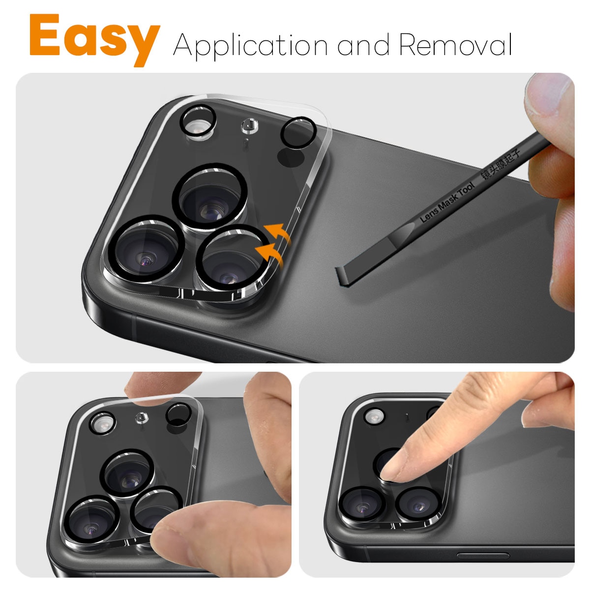 Kameraskydd Härdat Glas iPhone 17 Pro (2-pack)