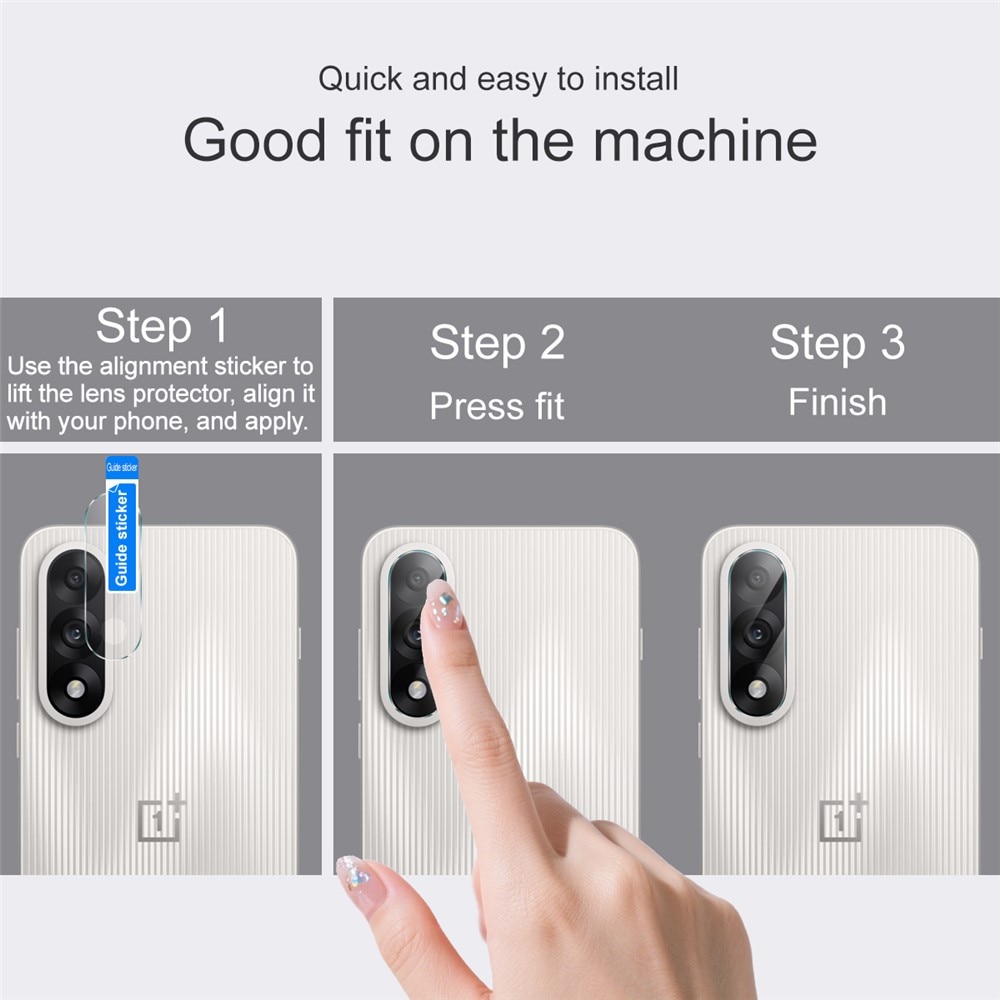 Härdat Glas 0.2mm Linsskydd  OnePlus Nord 5 Genomskinlig