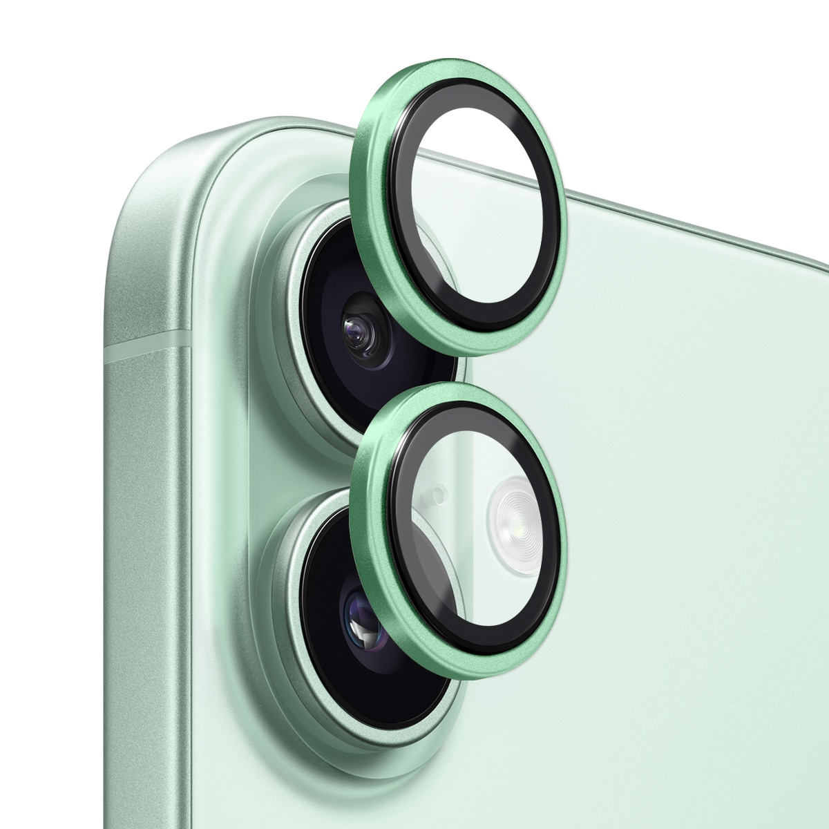 Linsskydd Härdat Glas Aluminium iPhone 17 Grön