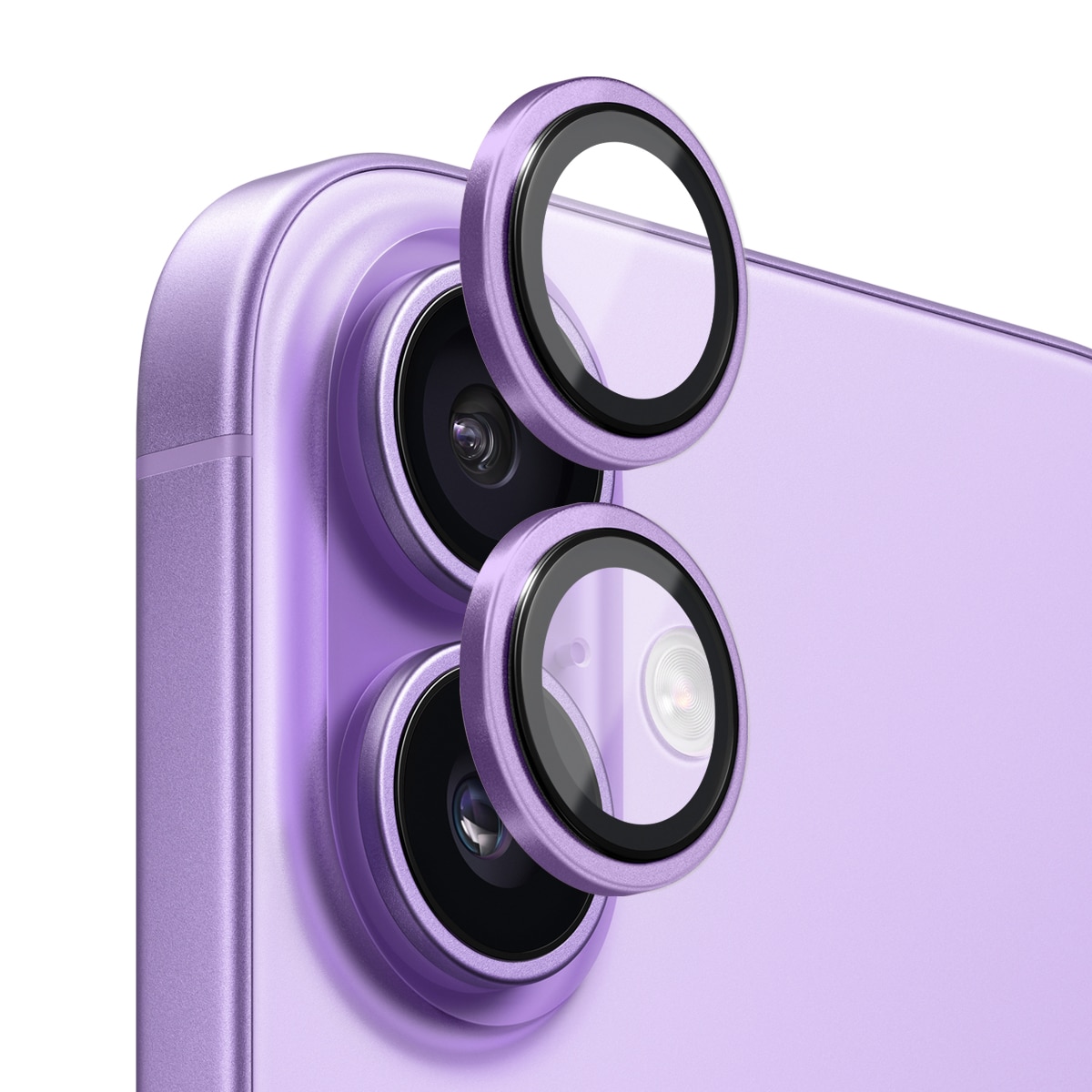 Linsskydd Härdat Glas Aluminium iPhone 17 Lila
