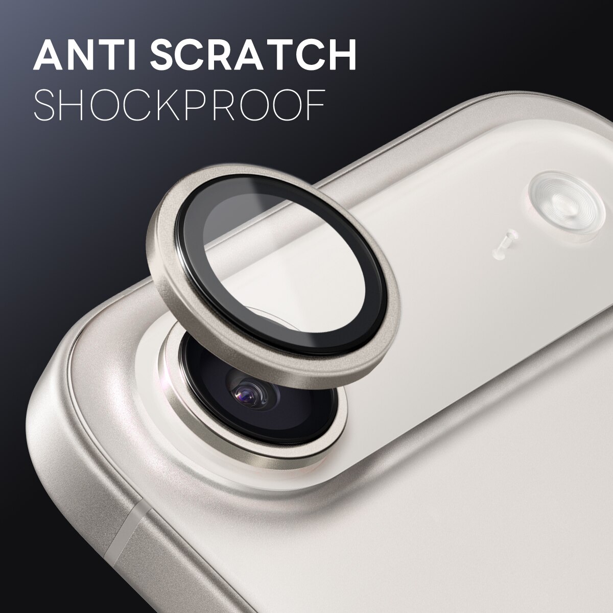 Linsskydd Härdat Glas Aluminium iPhone 17 Air Grå