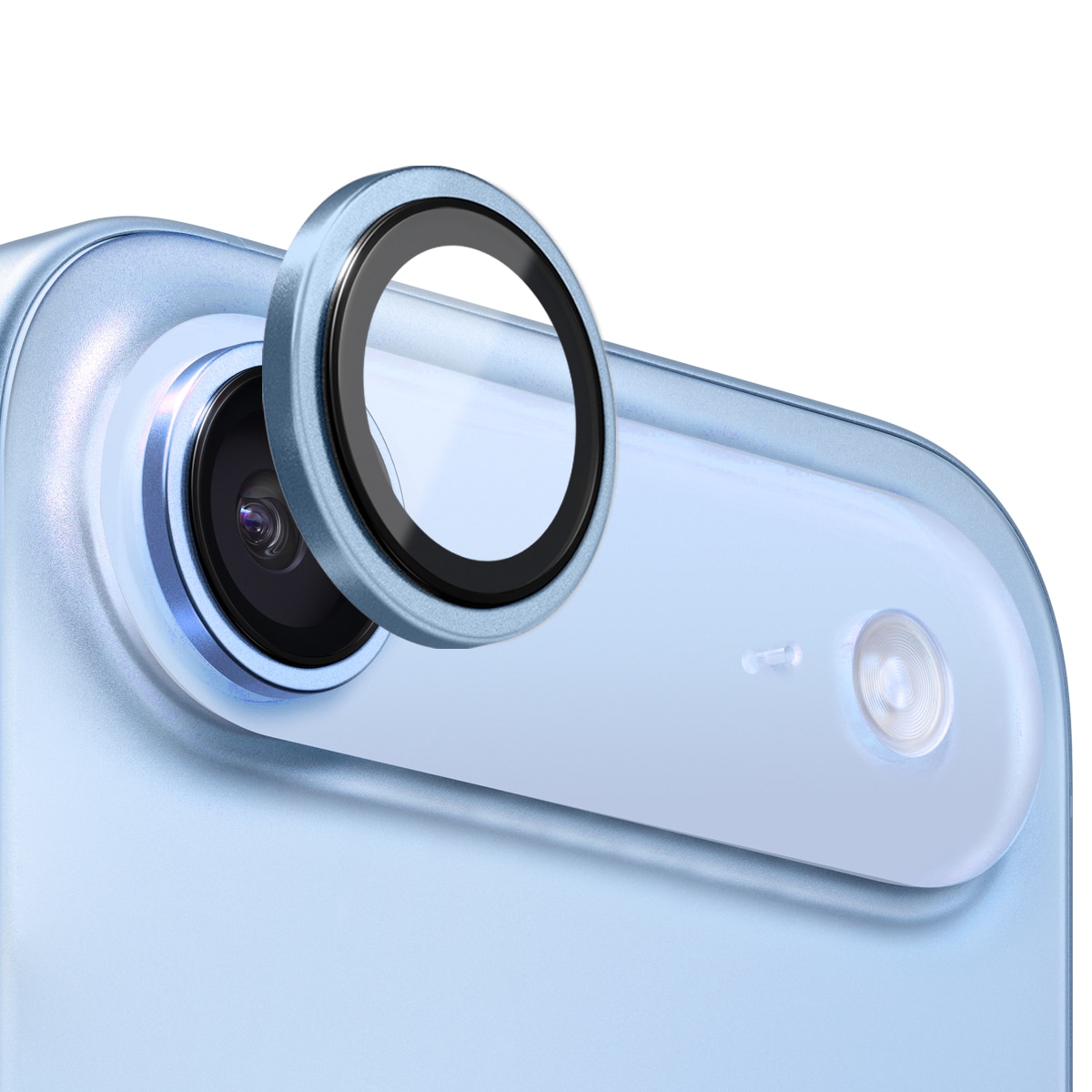 Linsskydd Härdat Glas Aluminium iPhone 17 Air Blå