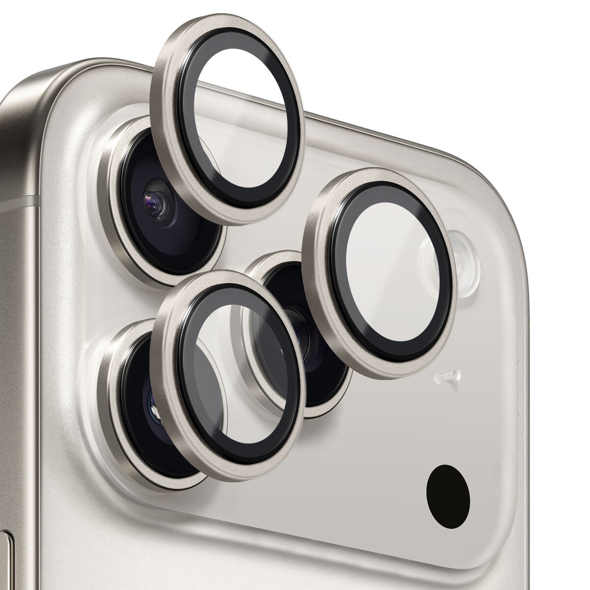 Linsskydd Härdat Glas Aluminium iPhone 17 Pro Grå