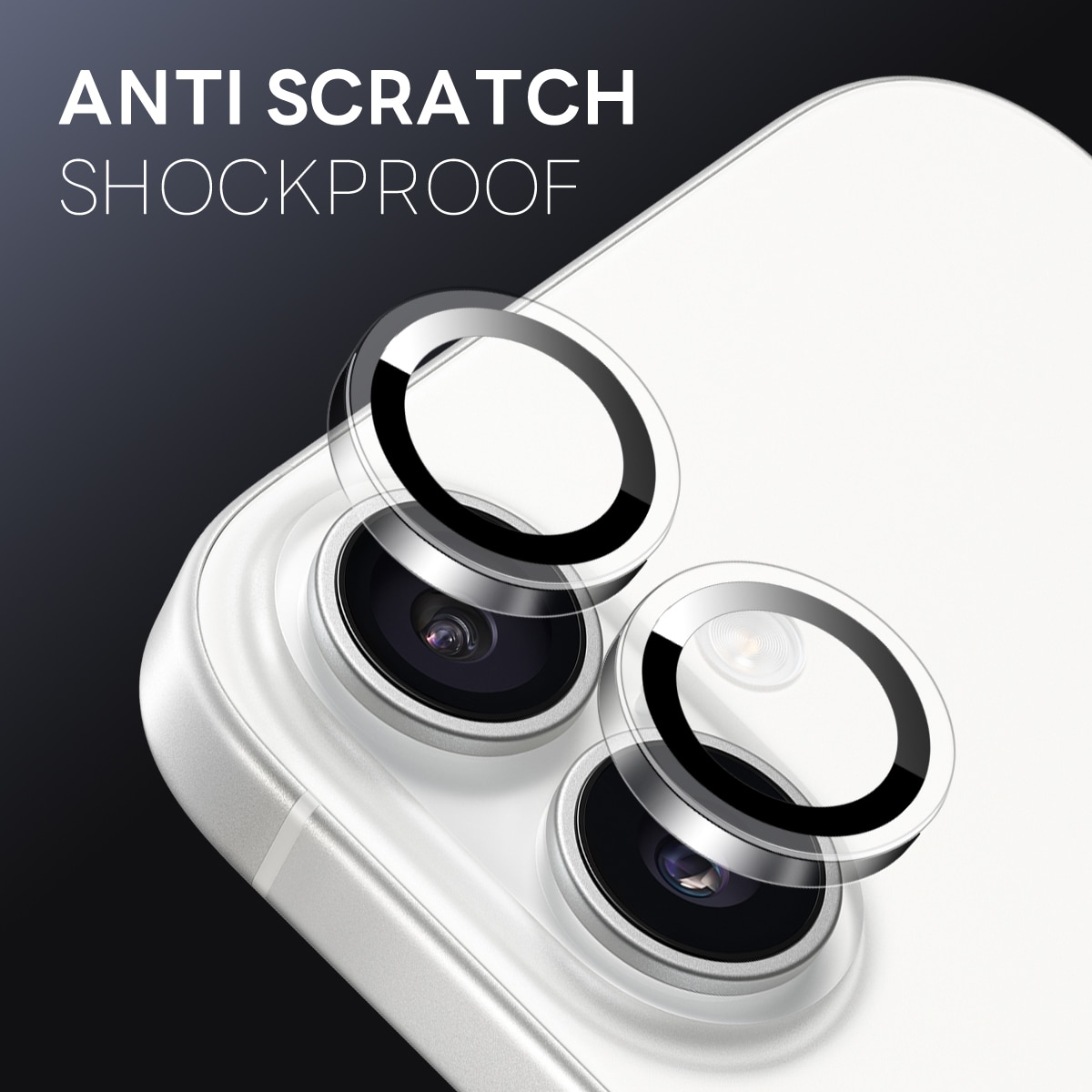 Linsskydd Härdat Glas iPhone 17 Svart