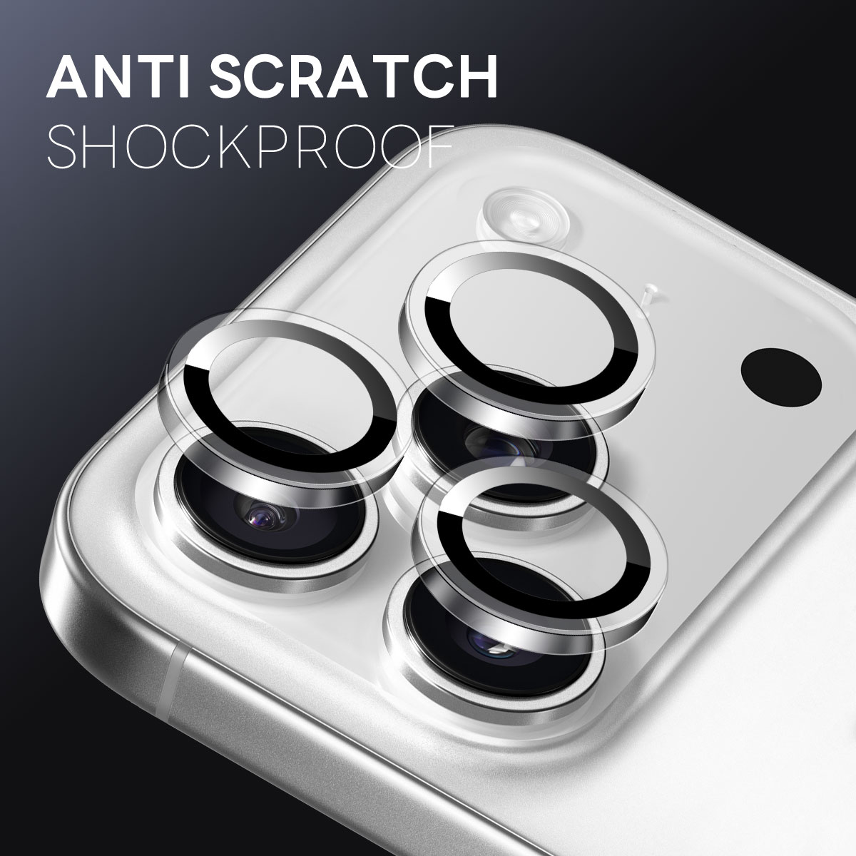 Linsskydd Härdat Glas iPhone 17 Pro Svart