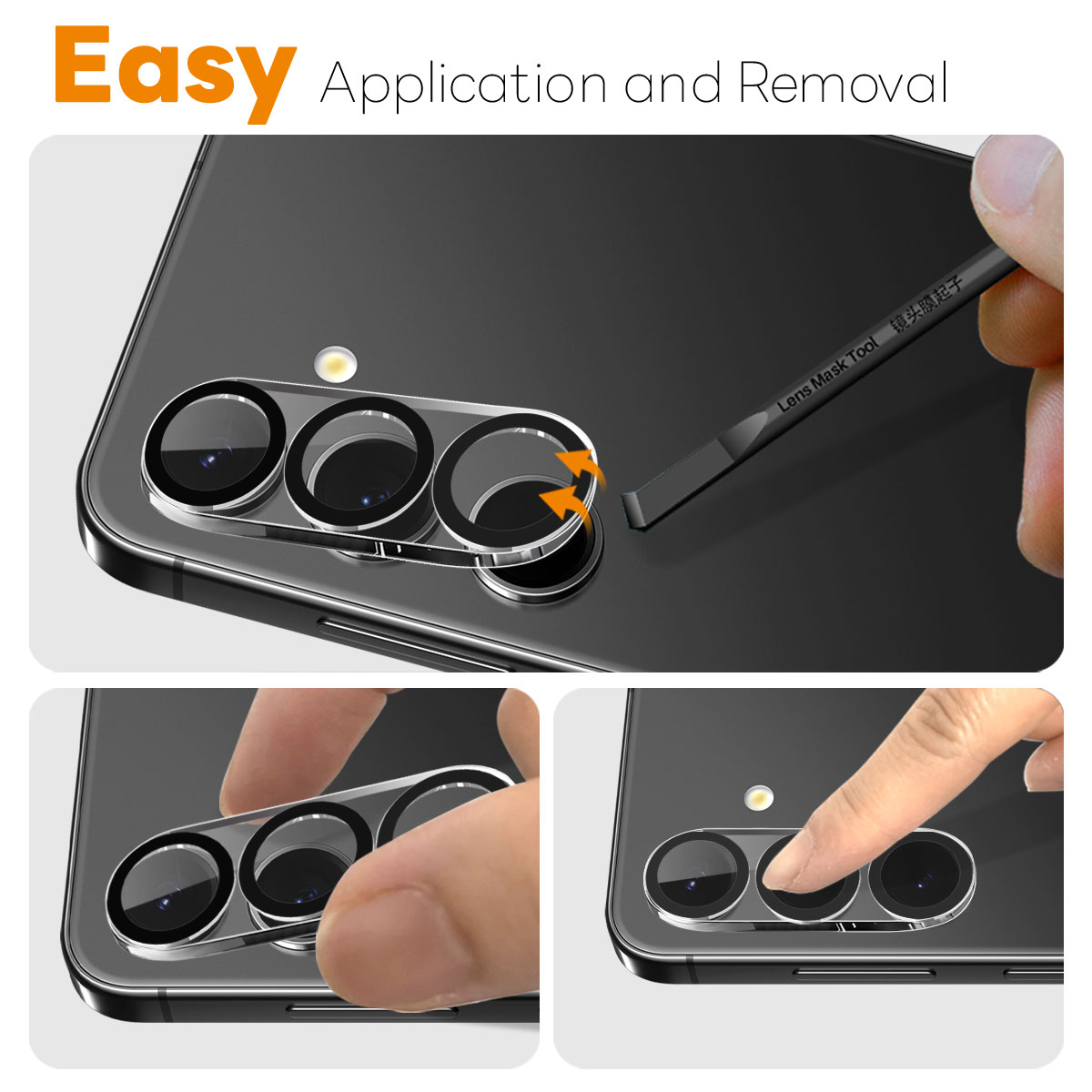 Kameraskydd Härdat Glas Samsung Galaxy S25 FE (2-pack)