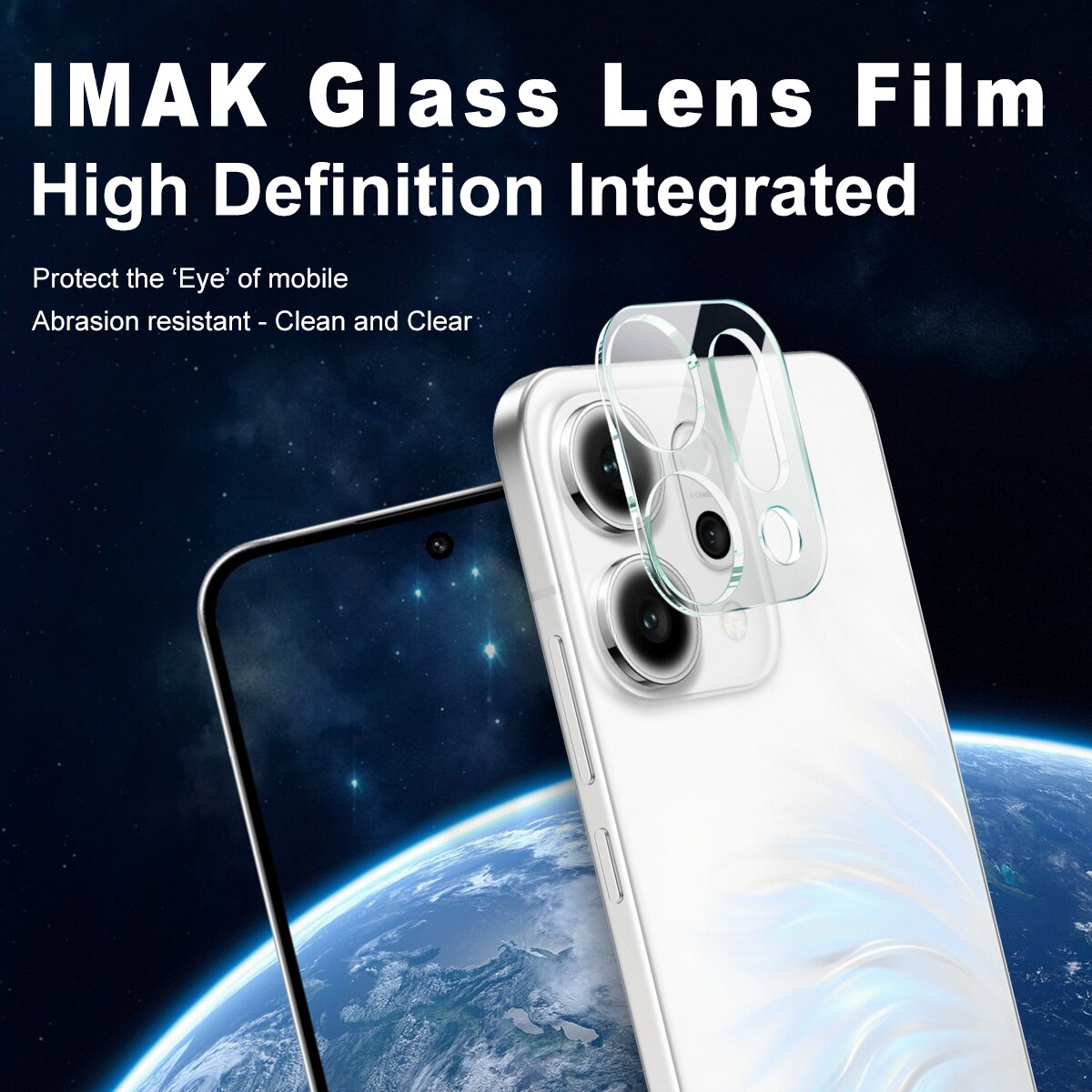 Härdat Glas 0.2mm Linsskydd Oppo Reno 14 Genomskinlig
