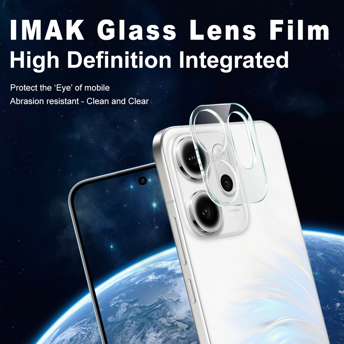 Härdat Glas 0.2mm Linsskydd Oppo Reno 14 F Genomskinlig