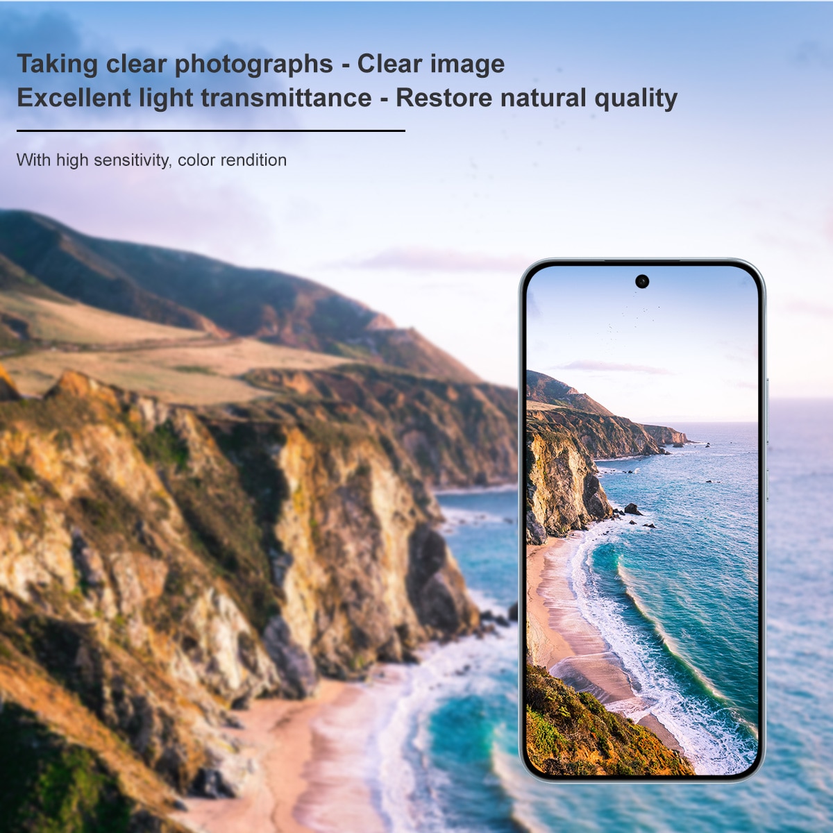 Härdat Glas 0.2mm Linsskydd Oppo Reno 14 F Genomskinlig