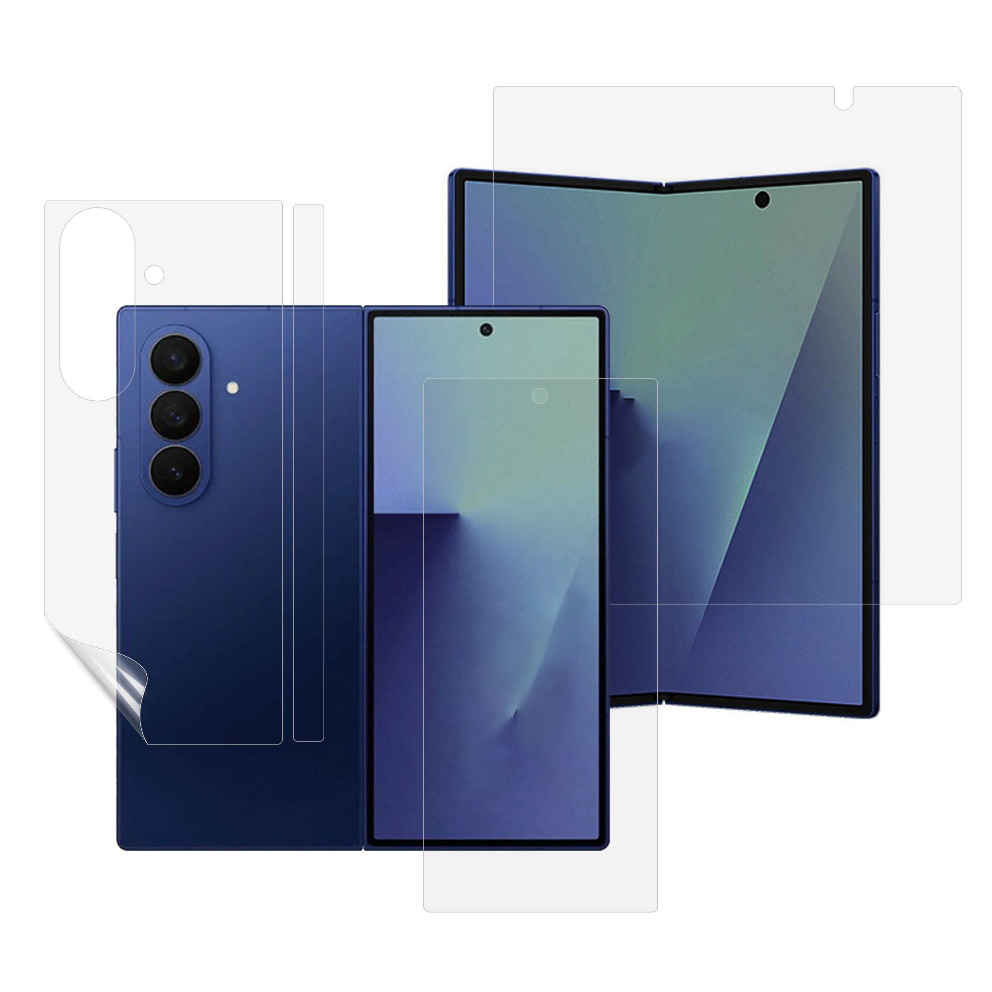 Heltäckande Skyddsfilm Inner + Ytterskärm Samsung Galaxy Z Fold 7