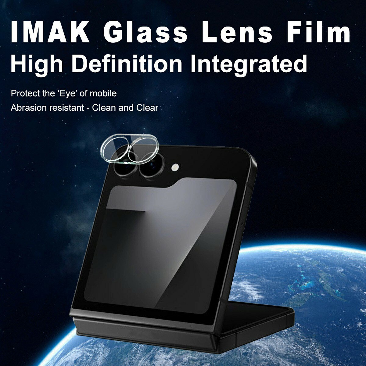 Härdat Glas 0.2mm Linsskydd Samsung Galaxy Z Flip 7 FE Genomskinlig