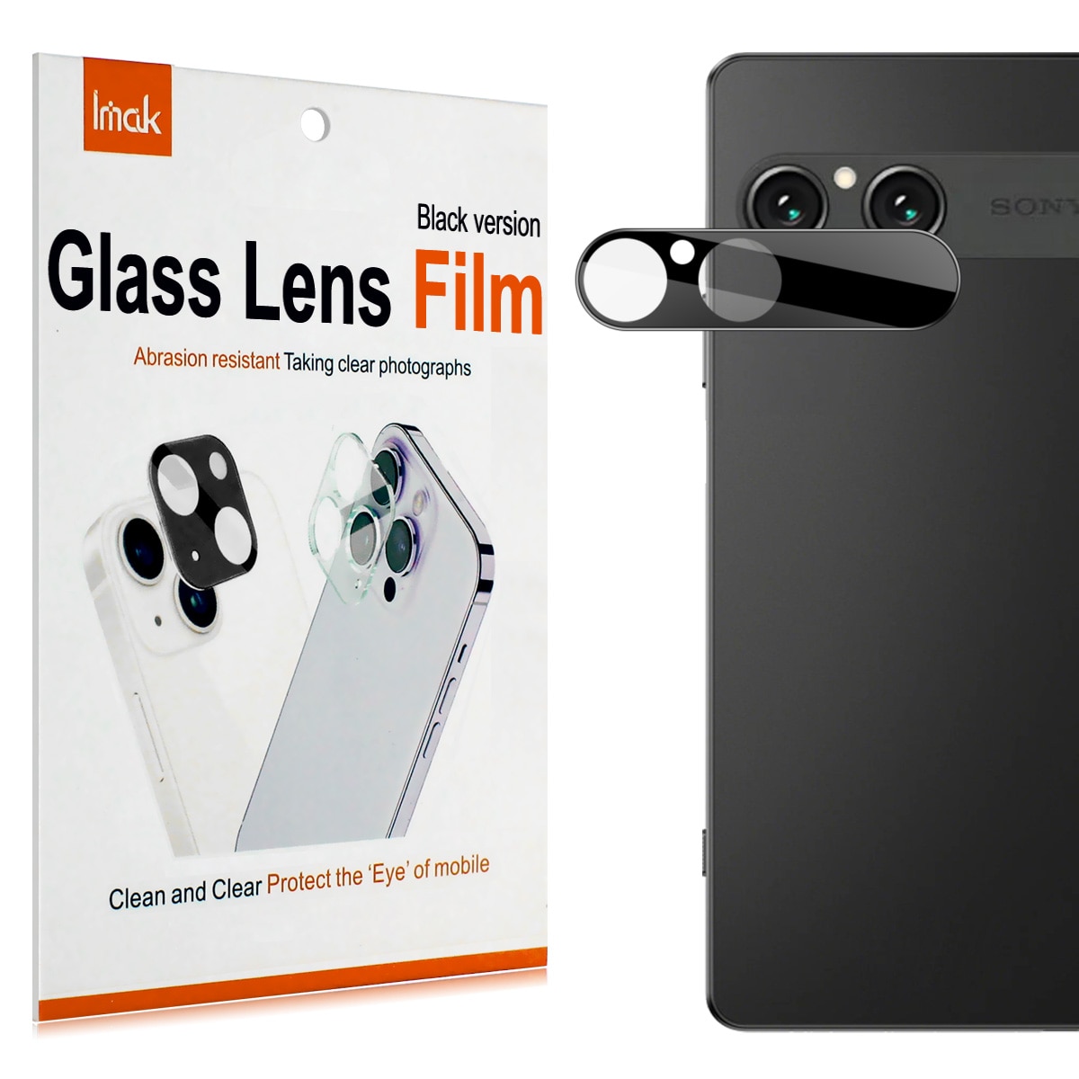 Härdat Glas 0.2mm Linsskydd Sony Xperia 10 VII Svart
