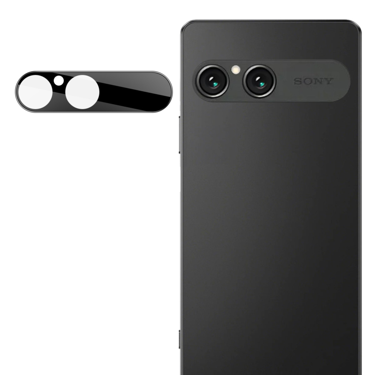 Härdat Glas 0.2mm Linsskydd Sony Xperia 10 VII Svart