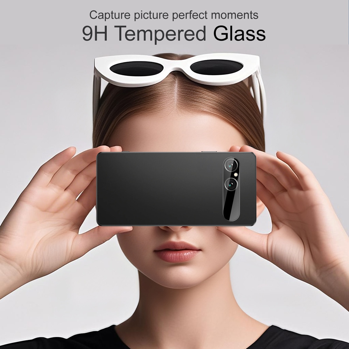 Härdat Glas 0.2mm Linsskydd Sony Xperia 10 VII Svart