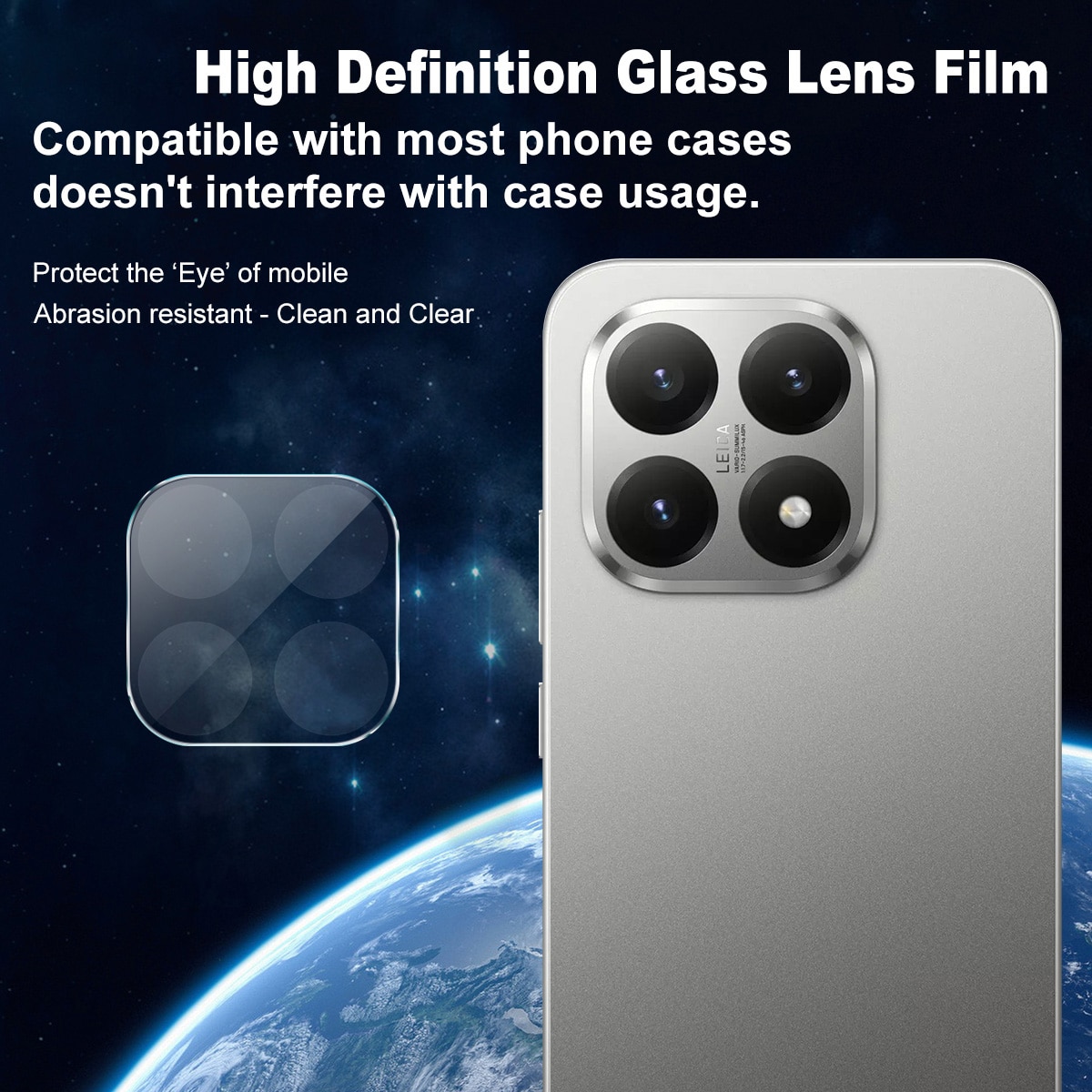 Härdat Glas 0.2mm Linsskydd Xiaomi 15T Genomskinlig